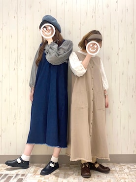 「アイテム（ハット）」を使った、ayamiさん（レディース・153cm）の夏コーディネート