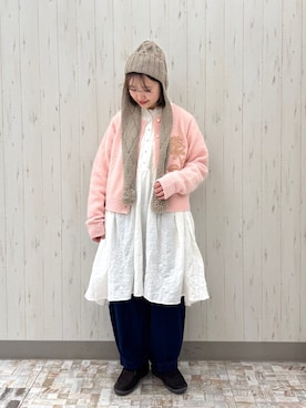 「Samansa Mos2（サマンサ モスモス）のアイテム（チュニック）」を使った、ayamiさん（レディース・153cm）の春コーディネート