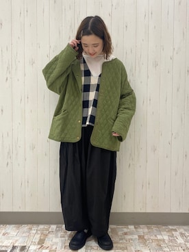 「Samansa Mos2（サマンサ モスモス）のアイテム（テーラードジャケット）」を使った、ayamiさん（レディース・153cm）の秋コーディネート