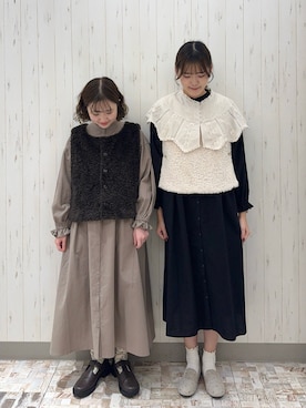 「アイテム（ドレスシューズ）」を使った、ayamiさん（レディース・153cm）の冬コーディネート
