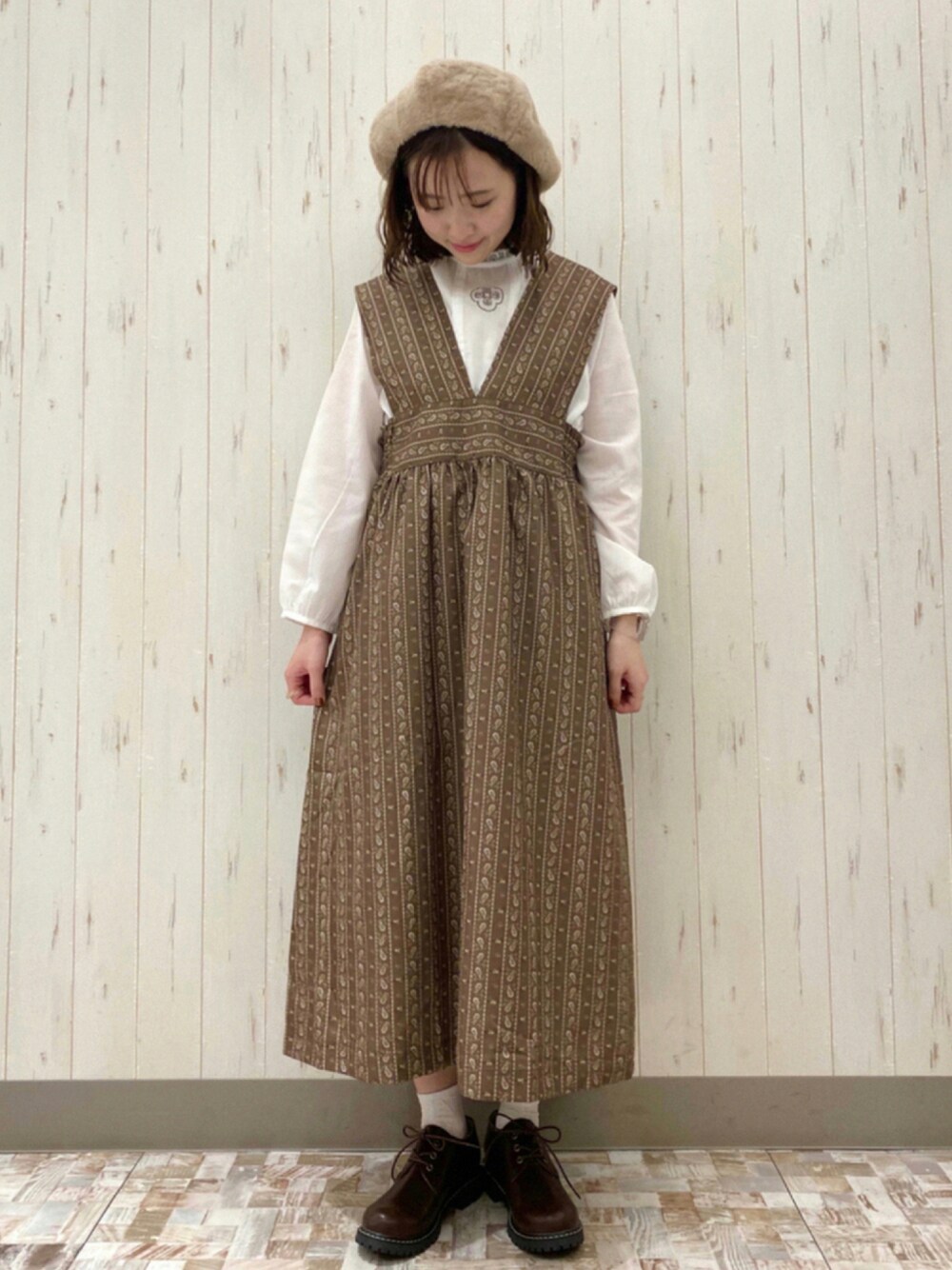 ペイズリー柄ジャンスカを使った人気ファッションコーディネート - WEAR