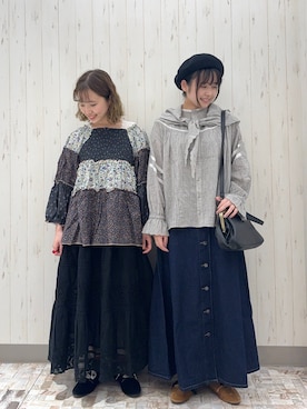 「秋冬」｜「アイテム（ハンチング/ベレー帽）」を使った、ayamiさん（レディース・153cm）の秋コーディネート