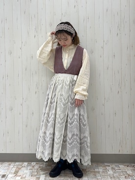 「Samansa Mos2（サマンサ モスモス）のアイテム（アクセサリー）」を使った、ayamiさん（レディース・153cm）の秋コーディネート