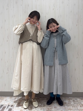「アイテム（カーディガン/ボレロ）」を使った、ayamiさん（レディース・153cm）の春コーディネート