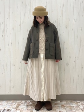 「Samansa Mos2（サマンサ モスモス）のアイテム（パンツ）」を使った、ayamiさん（レディース・153cm）の冬コーディネート