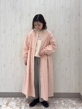 「Samansa Mos2（サマンサ モスモス）のアイテム（パンツ）」を使った、ayamiさん（レディース・153cm）の春コーディネート