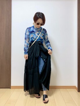 「perche（ペルケ）のアイテム」を使った、ただの民子さん（レディース・149cm）の春コーディネート