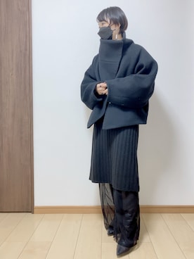 「mici（ミチ）のアイテム」を使った、ただの民子さん（レディース・149cm）の冬コーディネート