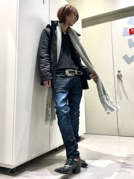 「アイテム（その他シューズ）」を使った、Sadaさん（メンズ・171cm）の冬コーディネート