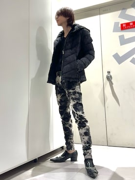 「アイテム（ダウンジャケット/コート）」を使った、Sadaさん（メンズ・171cm）の秋コーディネート