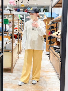 「CONVERSE（コンバース）のconverse（コンバース） ALL STAR OX（オールスターOX）（スニーカー）」を使った、sayo.さん（レディース・150cm）の春コーディネート