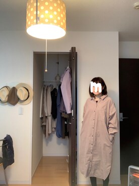 「Simplicite（サンプリシテ）のアイテム（ワンピース/ドレス）」を使った、komameさん（レディース・150cm）の秋コーディネート