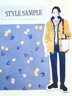 「GAP（ギャップ）のアイテム（パンツ）」を使った、DIVER.Kさん（レディース・157cm）の春コーディネート