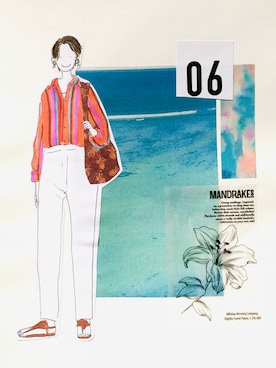 「amplis（アンプリス）のアイテム」を使った、DIVER.Kさん（レディース・157cm）の春コーディネート