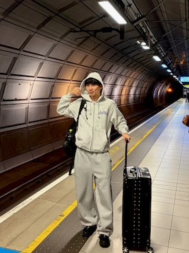 「MOMA（モマ）のアイテム」を使った、ryomaさん（メンズ・170cm）の冬コーディネート