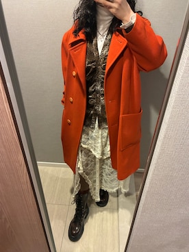 「Ameri（アメリ）のアイテム」を使った、朱さん（レディース・158cm）の冬コーディネート