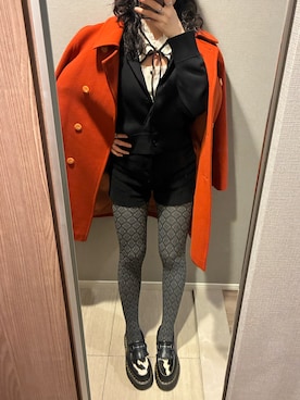 「SHAGGIE（シャギー）のアイテム」を使った、朱さん（レディース・158cm）の冬コーディネート