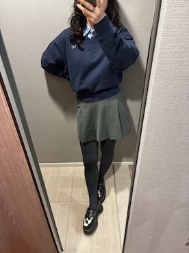 「BEIDELLI（ベイデリー）のアイテム」を使った、朱さん（レディース・158cm）の冬コーディネート