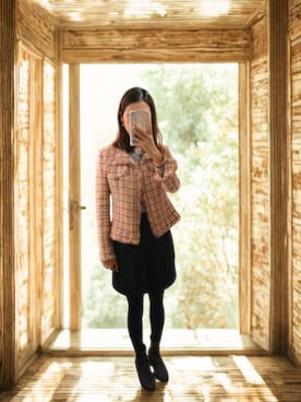 「CECIL McBEE（セシルマクビー）のアイテム」を使った、福島めぐみ(meg)さん（レディース・165cm）の冬コーディネート