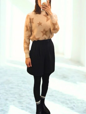 「Rodeo Crowns（ロデオクラウンズ）のアイテム」を使った、福島めぐみ(meg)さん（レディース・165cm）の冬コーディネート