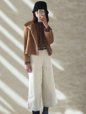 「MACPHEE（マカフィー）のアイテム（ジャケット/アウター）」を使った、福島めぐみ(meg)さん（レディース・165cm）の秋コーディネート