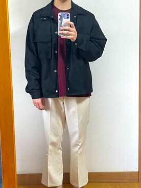 「Wordtrobe（ワードトローブ）のアイテム」を使った、つんさん（メンズ・178cm）の春コーディネート