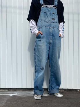 「秋トレンド2021」｜「アイテム（オールインワン・サロペット）」を使った、春樹〜Insta:6y.m.y.m2〜さん（メンズ・178cm）の秋コーディネート