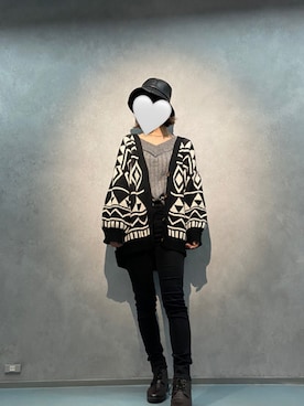 「GORGE（ゴージ）のアイテム（帽子）」を使った、yUiさん（レディース・158cm）の秋コーディネート