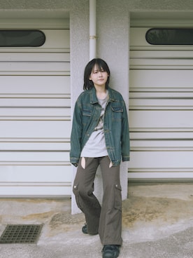 「eLur（エラー）のアイテム」を使った、めいかさん（レディース・159cm）の夏コーディネート