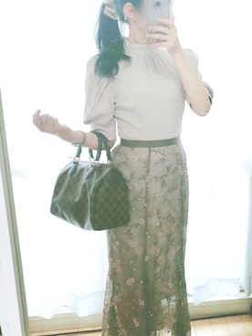 「LouisVuitton」｜「アイテム（ワンピース/ドレス）」を使った、pさん（レディース・151cm）の秋コーディネート