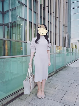 「SNIDEL」｜「アイテム（ワンピース/ドレス）」を使った、pさん（レディース・151cm）の秋コーディネート