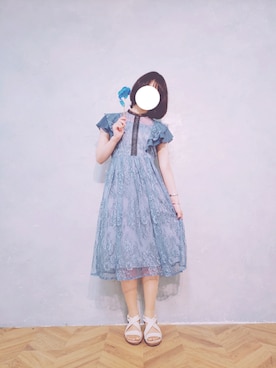 「Piedi Nudi（ピエディヌーディ）のアイテム」を使った、pさん（レディース・151cm）の夏コーディネート