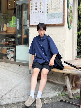 「ocosic（オコジック）のアイテム（パンツ）」を使った、rikoさん（レディース・165cm）の夏コーディネート