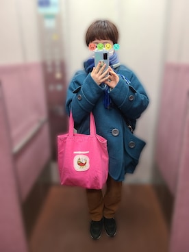 「mercibeaucoup,（メルシーボークー）のアイテム（その他アウター）」を使った、kumakichikichi🏳️‍🌈さん（レディース・147cm）の冬コーディネート