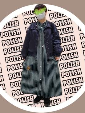 「Design Tshirts Store graniph（デザイン　ティーシャツ　ストア　グラニフ）のアイテム（シャツワンピース）」を使った、kumakichikichi🏳️‍🌈さん（レディース・147cm）の秋コーディネート