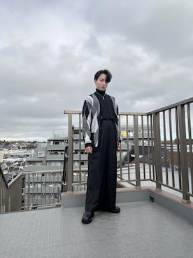 「アイテム（カーディガン/ボレロ）」を使った、Ryujiさん（メンズ・168cm）の秋コーディネート