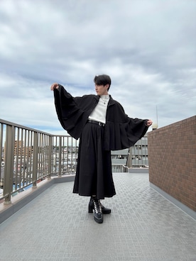 「アイテム（ベルト）」を使った、Ryujiさん（メンズ・168cm）の秋コーディネート