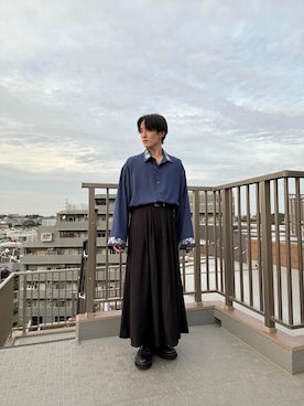 「アイテム（ドレスシューズ）」を使った、Ryujiさん（メンズ・168cm）の秋コーディネート
