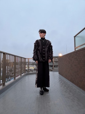 「アイテム（カーディガン/ボレロ）」を使った、Ryujiさん（メンズ・168cm・20代）の秋コーディネート