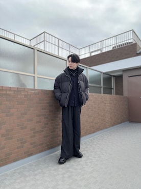 「アイテム（ダウンジャケット/コート）」を使った、Ryujiさん（メンズ・168cm）の秋コーディネート