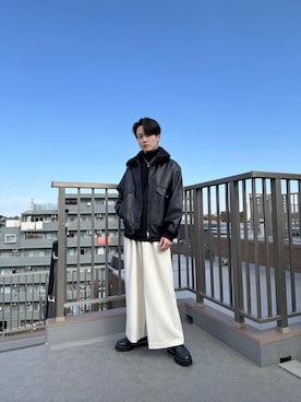 「アイテム（ドレスシューズ）」を使った、Ryujiさん（メンズ・168cm・20代）の秋コーディネート