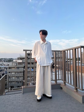 「アイテム（ドレスシューズ）」を使った、Ryujiさん（メンズ・168cm）の夏コーディネート