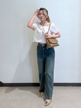 「FREE'S MART（フリーズマート）のアイテム（パンプス）」を使った、17mfmさん（レディース・158cm）の夏コーディネート