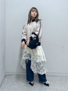 「秋冬」｜「アイテム（ブルゾン）」を使った、17mfmさん（レディース・158cm）の秋コーディネート