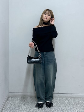 「FREE'S MART（フリーズマート）のアイテム（スリッポン）」を使った、17mfmさん（レディース・158cm）の秋コーディネート