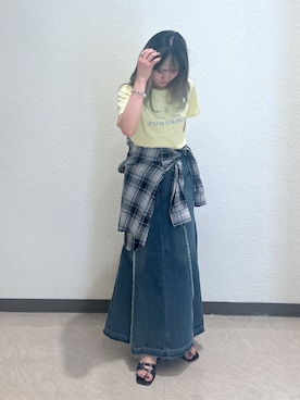 「アイテム（トートバッグ）」を使った、17mfmさん（骨格ナチュラル・レディース・158cm）の夏コーディネート