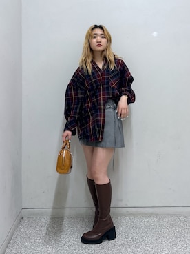 17mfmさん（レディース・158cm）の冬コーディネート