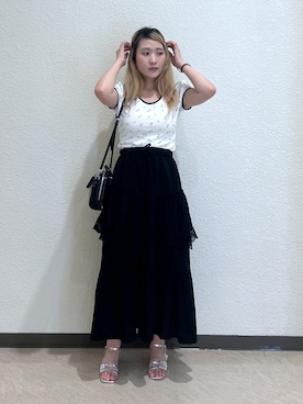 「FREE'S MART（フリーズマート）のアイテム」を使った、17mfmさん（骨格ナチュラル・レディース・158cm）の夏コーディネート