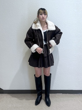 17mfmさん（レディース・158cm）の冬コーディネート