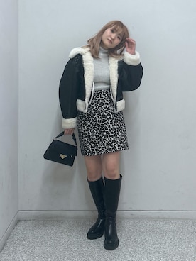「FREE'S MART（フリーズマート）のアイテム（その他アウター）」を使った、17mfmさん（レディース・158cm）の秋コーディネート